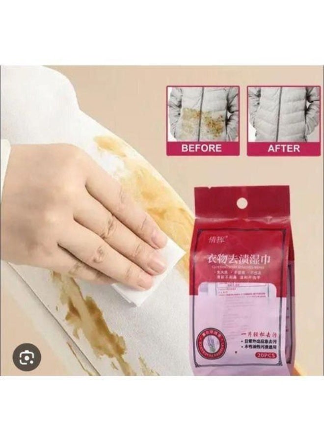 Instant Spot Wipes - 20 individually wrapped wet wipes - Quick, emergency travel cleaning - Safe formula for all fabrics - Image 3